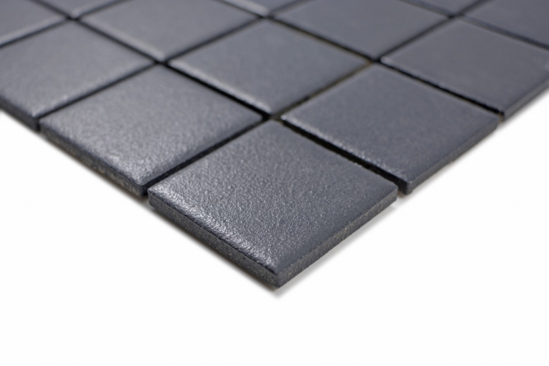 Mosaico dipinto a mano in ceramica nero morbido SLIPPROOF SLIPPROOF MOS14-0311-R10_m