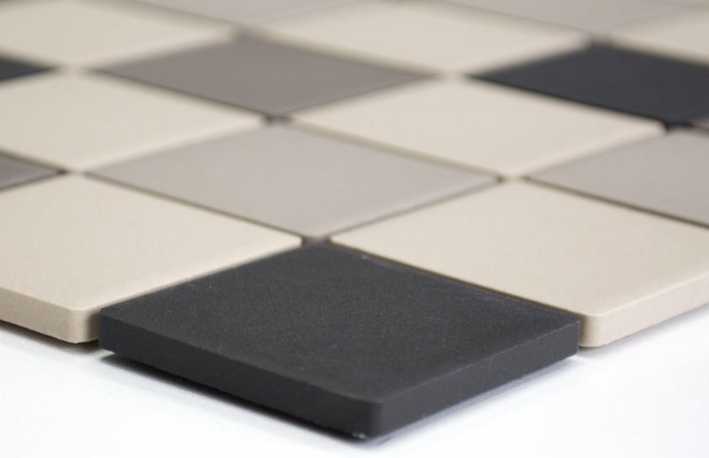 Piastrella a mosaico beige chiaro grigio antracite non smaltata Backsplash per piastrelle MOS14B-0208-R10_f