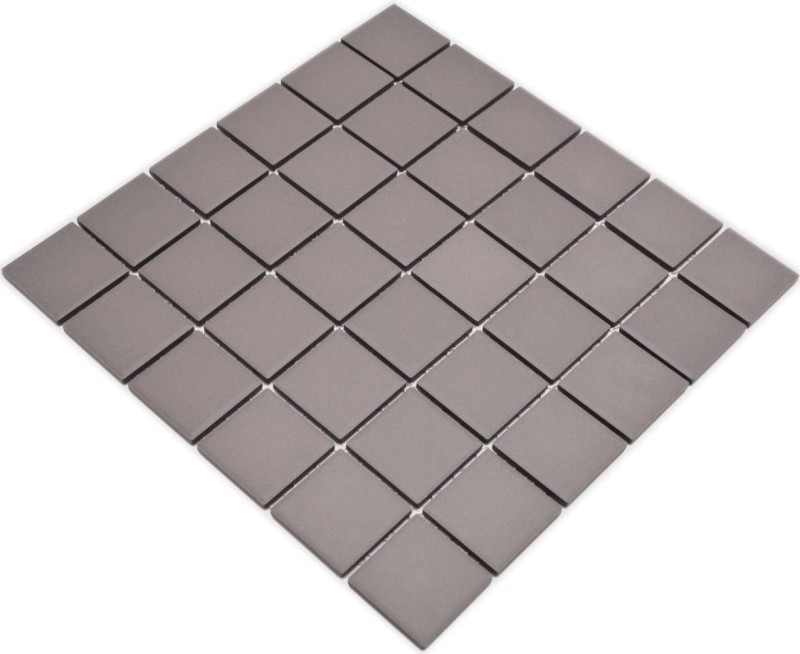 Piastrella di ceramica a mosaico grigio fango non smaltato BAGNO RUGGED backsplash parete cucina - MOS14B-0204-R10
