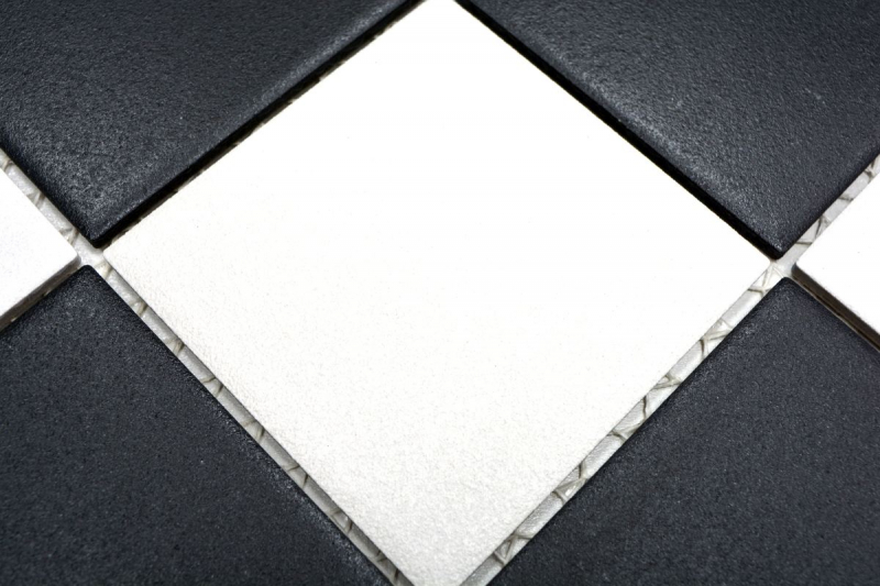 Piastrella a mosaico in ceramica a scacchiera nera bianca piatto doccia piastrella per pavimento MOS22-0304-R10_f
