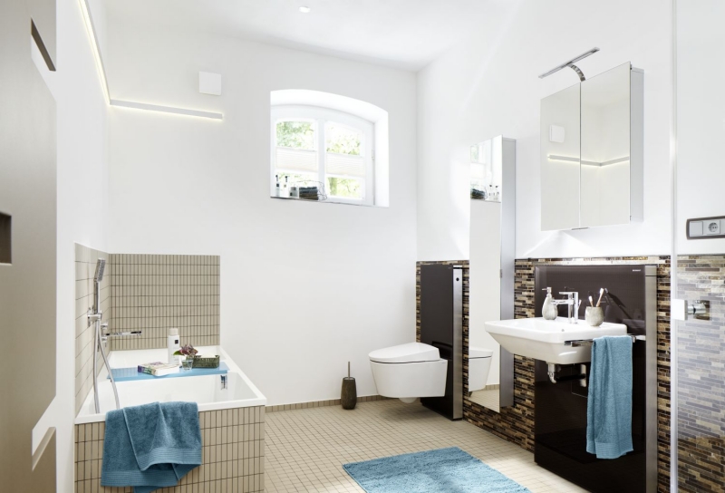 Piastrella a mosaico Rod in ceramica beige chiaro non smaltata piatto doccia antiscivolo piastrella per bagno - MOS24B-1211-R10