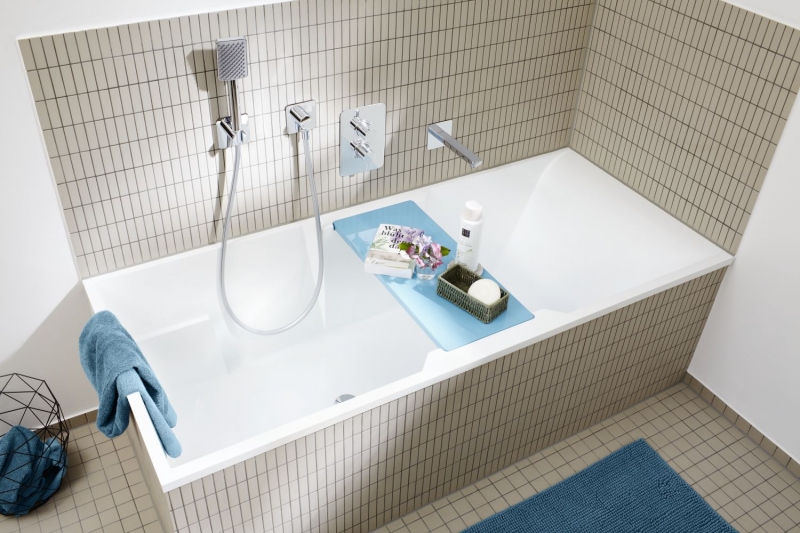 Piastrella a mosaico Rod in ceramica beige chiaro non smaltata piatto doccia antiscivolo piastrella per bagno - MOS24B-1211-R10