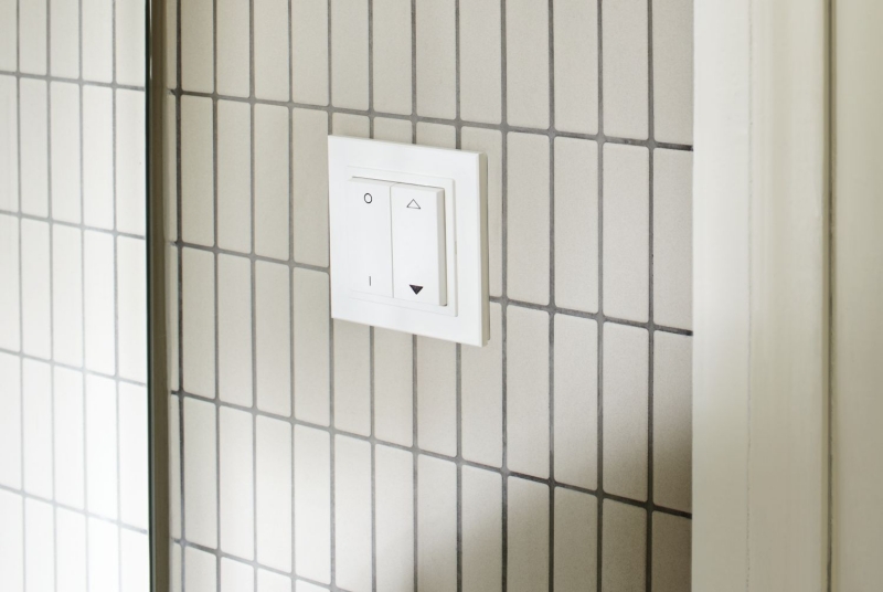 Piastrella a mosaico Rod in ceramica beige chiaro non smaltata piatto doccia antiscivolo piastrella per bagno - MOS24B-1211-R10