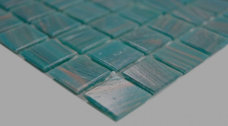 Mosaico di vetro piastrelle verde turchese rame backsplash cucina bagno MOS230-GA67