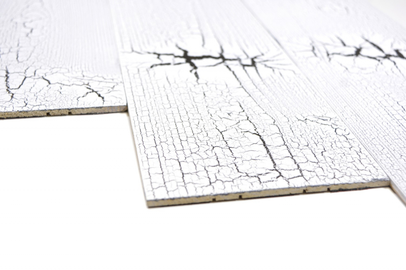 Pannelli autoadesivi in legno Rivestimenti murali Rivestimenti murali in legno Pannello murale bianco MOS170-W005 ( 9 pezzi)