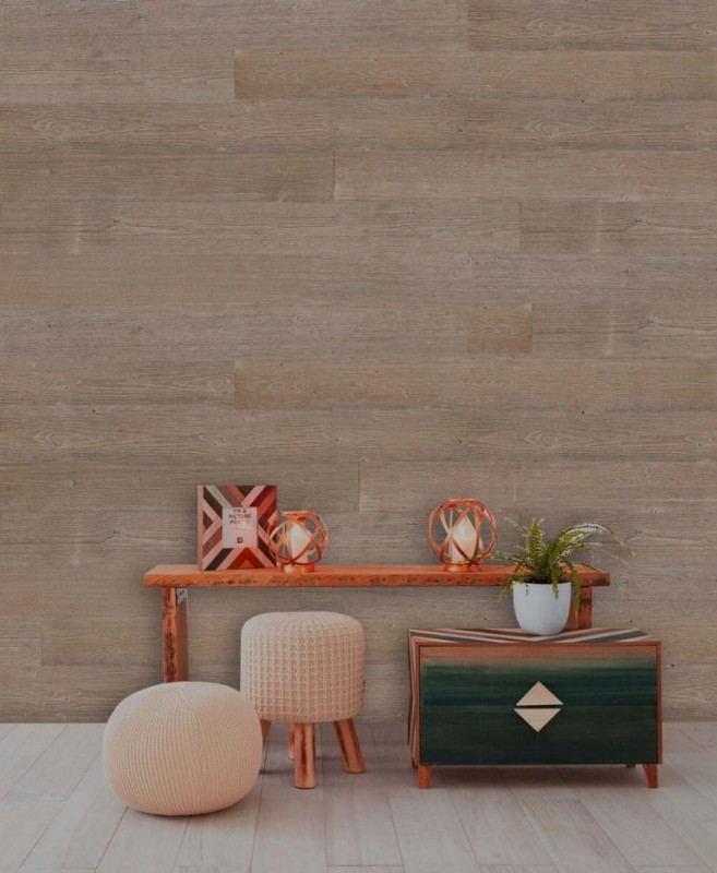 Pannelli autoadesivi in legno Rivestimenti per pareti Pannelli per pareti in legno grigio marrone - MOS170-W015 ( 9 pezzi)