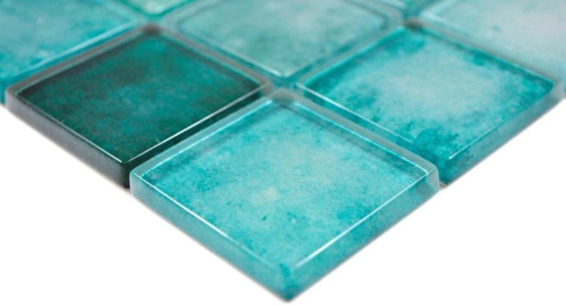 Mosaico di vetro piastrelle verde pastello parete backsplash cucina bagno MOS88-0050