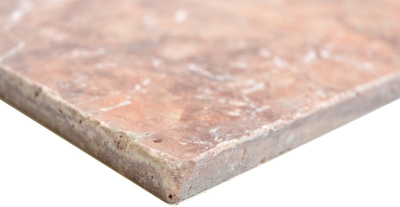 Piastrella per pavimento Rossoverona rose teracotta aspetto antico travertino mosaico piastrelle parete backsplash cucina bagno - MOSf-45-45061