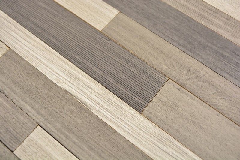 pannelli autoadesivi in vero legno composito grigio beige HSC parete in legno piastrelle backsplash cucina MOS170-PW3