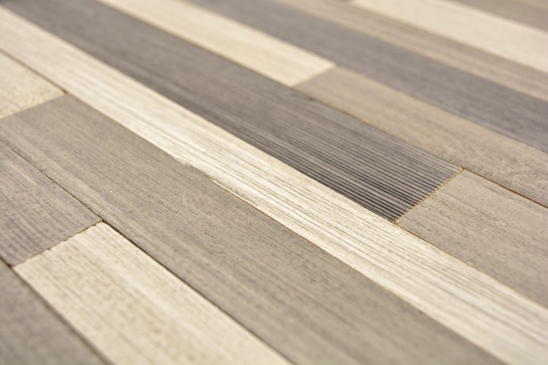 pannelli autoadesivi in vero legno composito grigio beige HSC parete in legno piastrelle backsplash cucina MOS170-PW3