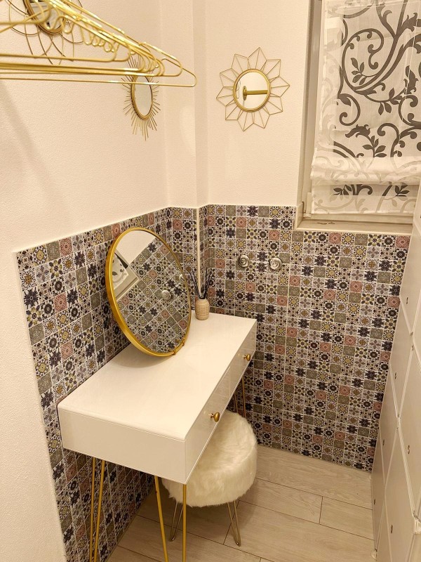 ornamenti in vinile autoadesivi in lamina di mosaico in stile country retro vintage backsplash cucina