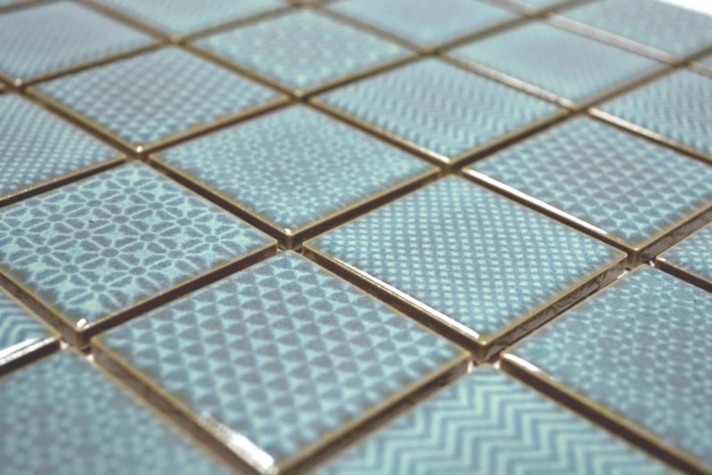Campione a mano di piastrelle a mosaico celadon verde BAD piscina backsplash cucina splashback MOS16-0602_m