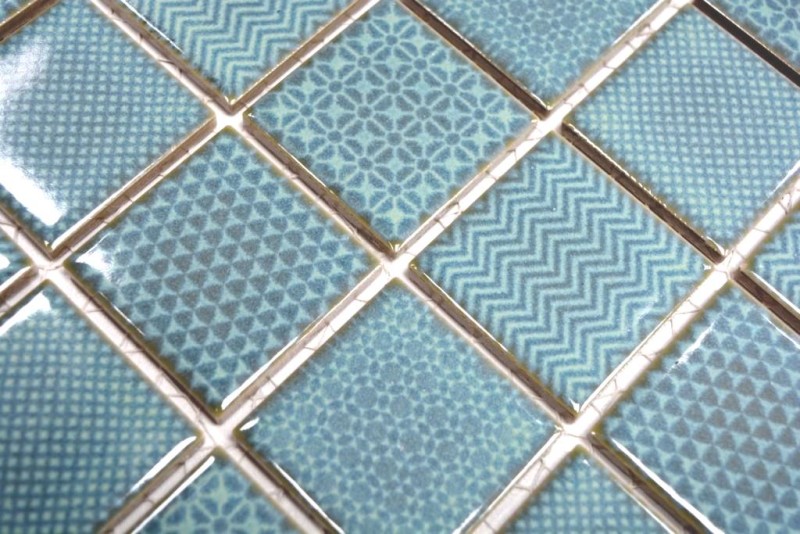 Campione a mano di piastrelle a mosaico celadon verde BAD piscina backsplash cucina splashback MOS16-0602_m