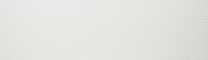 Mano modello mosaico piastrelle ceramica esagono bianco opaco parete doccia backsplash piastrelle da parete MOS11A-0111_m