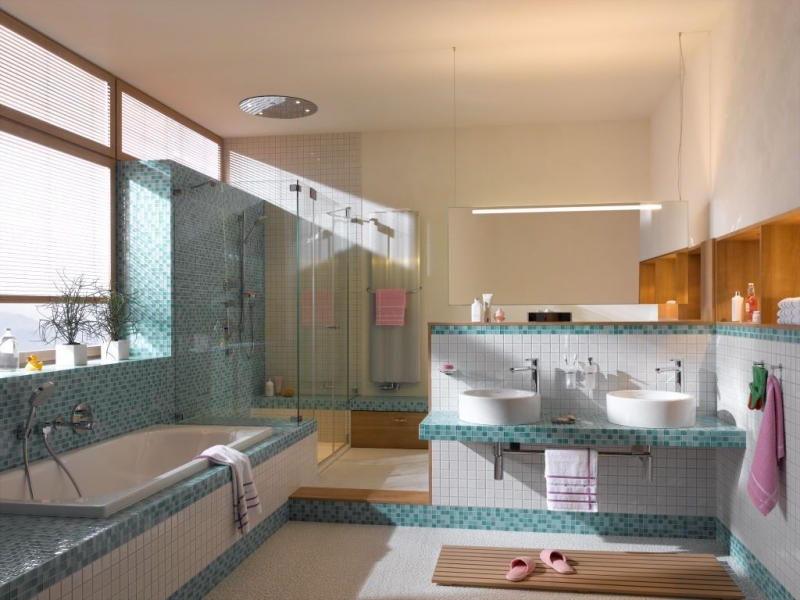 Mosaico di ciottoli dipinto a mano Ciottoli in ceramica bianca lucida piatto doccia backsplash MOS12-0102_m