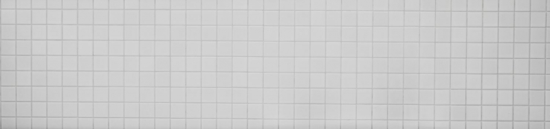 MOS16B-0111_m: piastrella di mosaico a mano in ceramica bianca opaca specchio per bagno