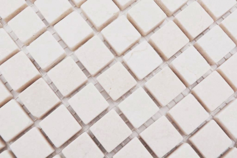 Piastrella di mosaico dipinta a mano marmo pietra naturale bianco Botticino Anticato MOS38-0104_m