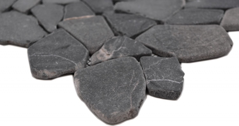 Piastrella di mosaico dipinta a mano marmo pietra naturale nero cava Ciot Neromarquina MOS44-30-120_m