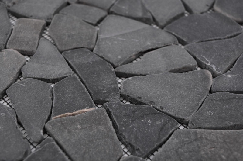 Piastrella di mosaico dipinta a mano marmo pietra naturale nero cava Ciot Neromarquina MOS44-30-120_m