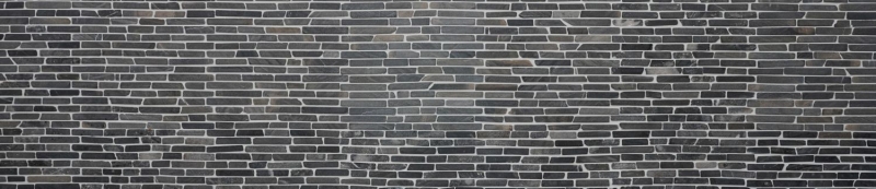 Piastrella di mosaico dipinta a mano marmo pietra naturale nero Brick Nero Marquina MOS40-0125_m