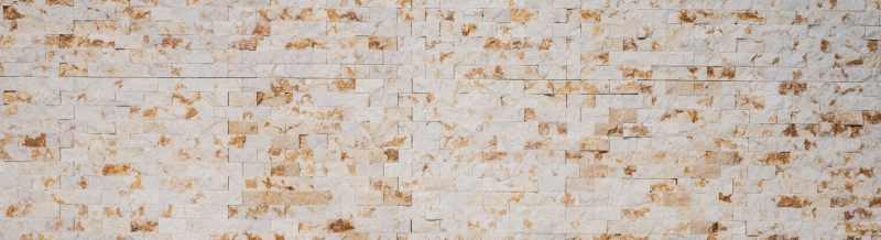 Campione a mano mosaico pietra muro marmo pietra naturale Brick Splitface sunny beige 3 D MOS42-X3D46_m