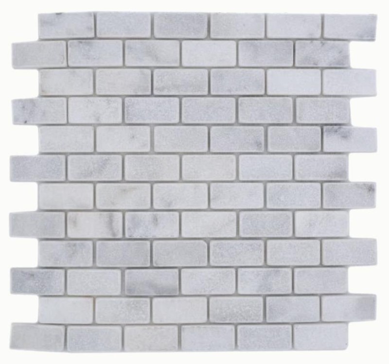 Piastrella di mosaico dipinta a mano marmo pietra naturale bianco Brick Ibiza Antique Marble MOSSopo-46692_m