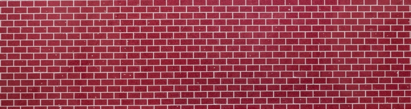 Piastrella di mosaico modellata a mano specchio quarzo composito pietra artificiale Brick Rosso artificiale MOS46-ASMB4_m