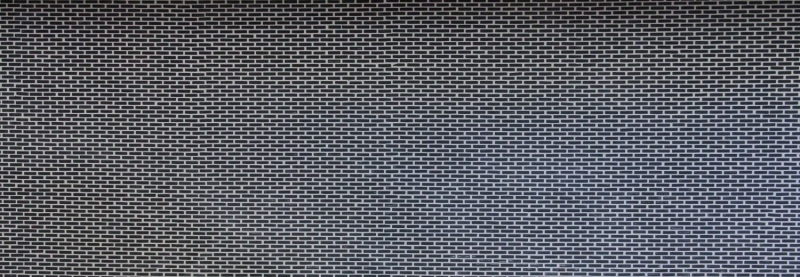 Mosaico dipinto a mano ECO Recycling GLAS Brick Smalto nero opaco MOS140-B21B_m