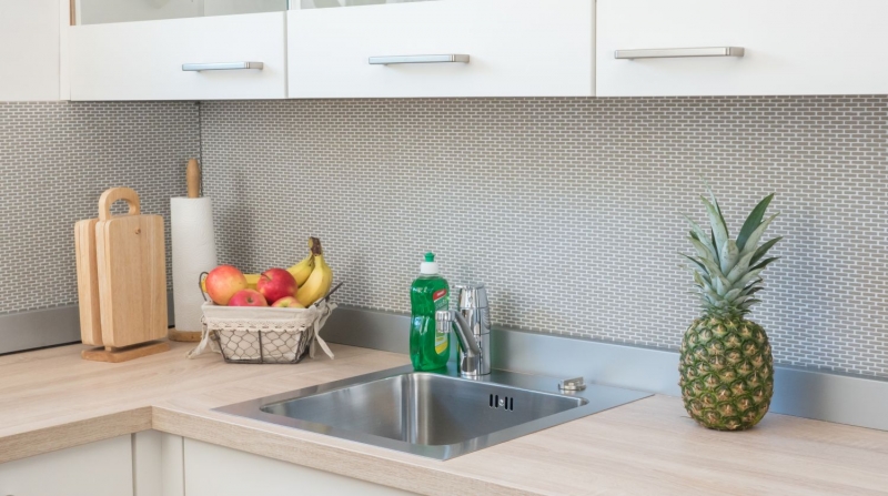 Mosaico dipinto a mano ECO Recycling GLAS Brick Smalto crema opaco MOS140-B23C_m