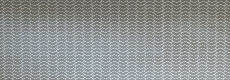 Mosaico dipinto a mano ECO Recycling GLASS smalto a spina di pesce grigio-marrone opaco MOS140-HB35G_m