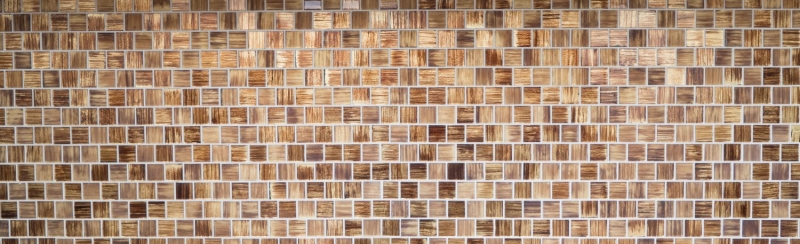Mosaico dipinto a mano Mosaico in vetro traslucido Struttura in cristallo marrone chiaro smerigliato MOS78-CF85_m