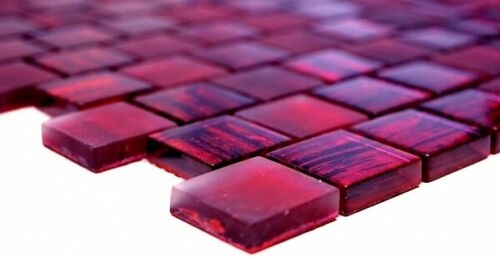 Mosaico dipinto a mano Mosaico in vetro traslucido Struttura in cristallo rosa chiaro smerigliato MOS78-CF87_m
