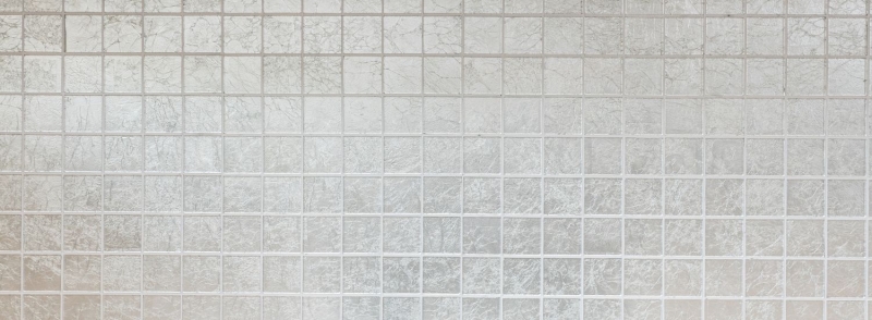 Piastrella di mosaico dipinta a mano Mosaico di vetro traslucido Struttura in argento cristallo BAGNO WC Cucina MURO MOS68-4SB21_m