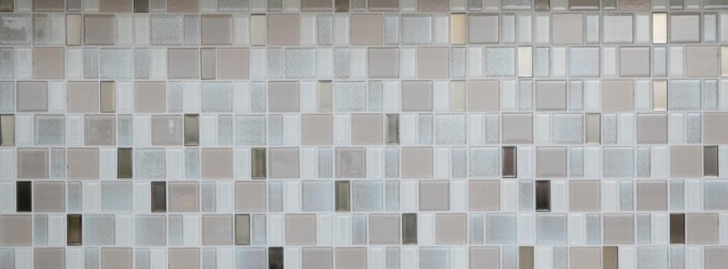 Piastrella di mosaico dipinta a mano combinazione perla traslucida perla iridescente MOS68-0136P_m