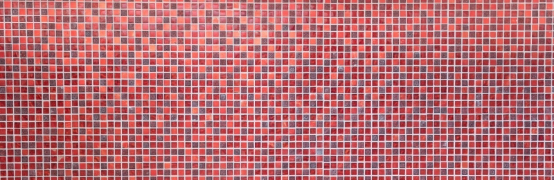 Piastrella di mosaico dipinta a mano Rosso traslucido Mosaico di vetro Cristallo Resina rosso BAGNO WC Cucina PARETE MOS92-0904_m
