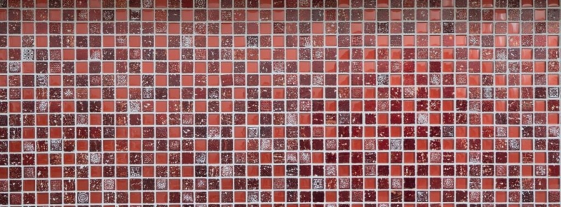 Piastrella di mosaico dipinta a mano Backsplash di piastrelle Rosso traslucido Mosaico di vetro Cristallo di resina rosso BAGNO WC Cucina MURO MOS82-0906_m