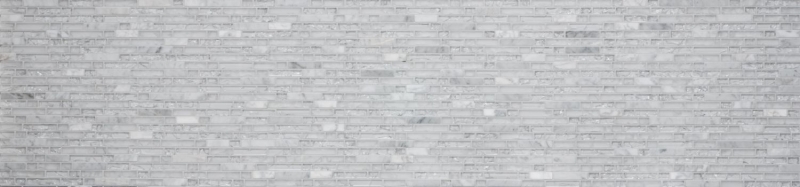 Piastrella di mosaico dipinta a mano Backsplash di piastrelle Bianco traslucido Mosaico di vetro composito Pietra di cristallo bianca MOS87-V1311_m