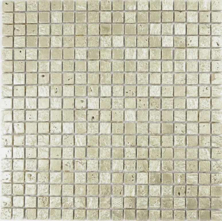 Mosaico di pietra dipinto a mano in resina oro piastrelle da parete backsplash cucina bagno MOS88-0707_m