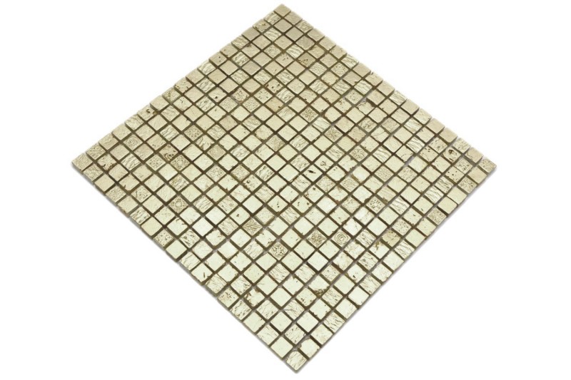 Mosaico di pietra dipinto a mano in resina oro piastrelle da parete backsplash cucina bagno MOS88-0707_m