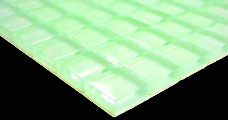 Dipinto a mano trasparente cristallo vetro mosaico blu fluorescente parete piastrelle backsplash cucina bagno MOS88-0104_m