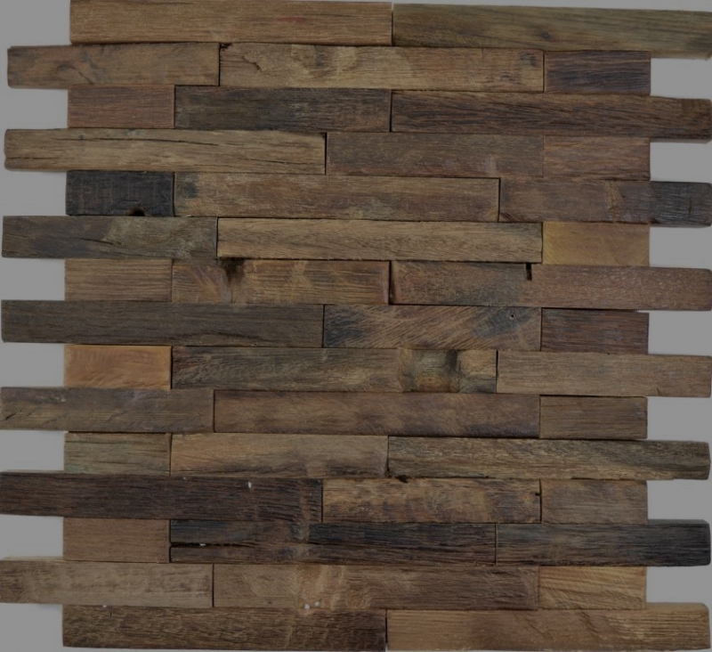 Mano campione legno mosaico composito stivale legno vecchio FSC mosaico piastrelle parete backsplash cucina bagno MOS160-21_m