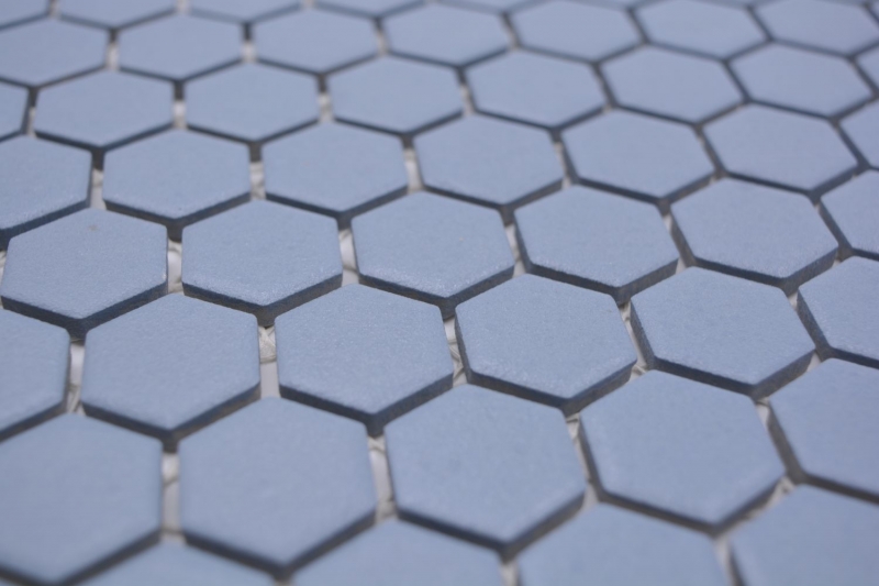 Mano modello mosaico ceramico esagono blu-verde R10B piatto doccia pavimento piastrella mosaico piastrella cucina bagno pavimento MOS11H-0405-R10_m