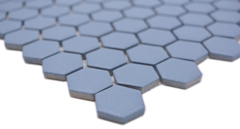 Mano modello mosaico ceramico esagono blu-verde R10B piatto doccia pavimento piastrella mosaico piastrella cucina bagno pavimento MOS11H-0405-R10_m
