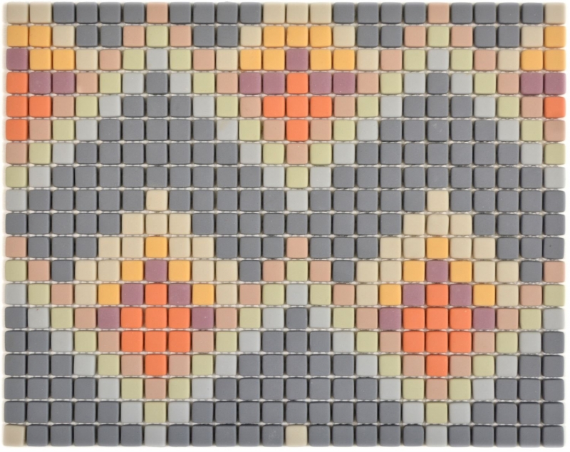 Mosaico di VETRO dipinto a mano Roma grigio chiaro opaco piastrelle di mosaico muro backsplash cucina bagno MOS140-RO4_m