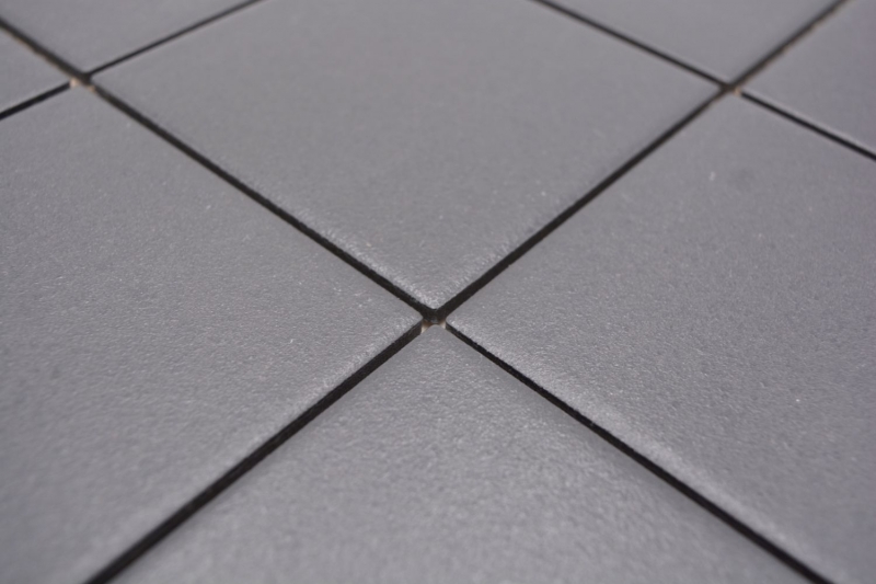 Campione a mano di piastrelle di mosaico in ceramica grigio nero piatto doccia piastrella per pavimento MOS22-0302-R10_m
