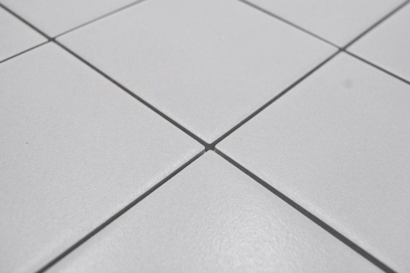 Piastrella di mosaico a mano in ceramica grigio pietra grigio piatto doccia piastrella pavimento MOS22-0204-R10_m