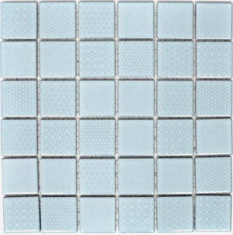 Piastrelle di mosaico TURQUOISE AQUA BLUE LIGHT BATHROOM piscina piastrelle backsplash cucina muro MOS16-0402_f | 10 mosaico tappetini