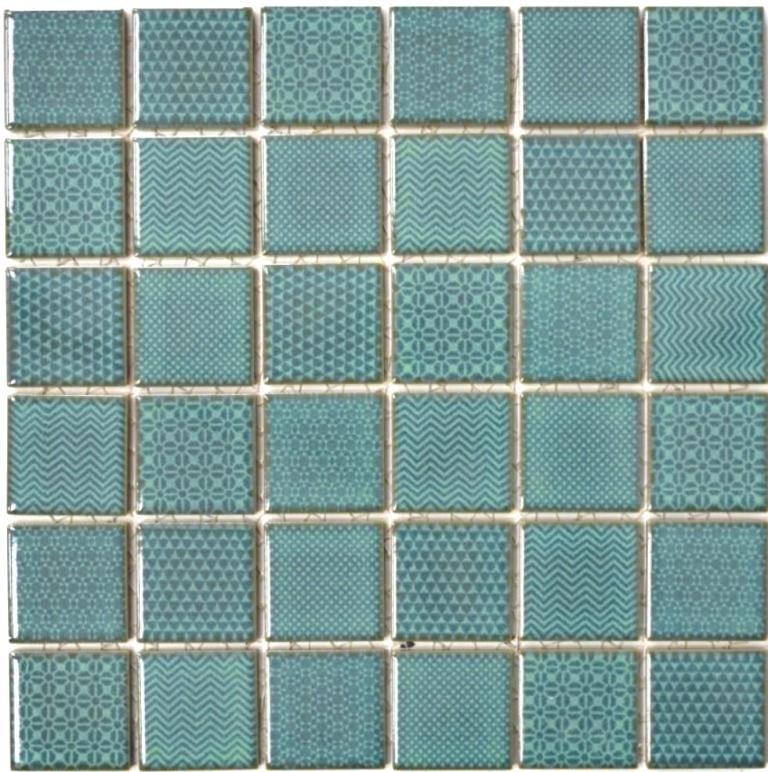 Piastrelle mosaico celadon verde BAD piscina backsplash cucina splashback MOS16-0602_f | 10 tappetini mosaico