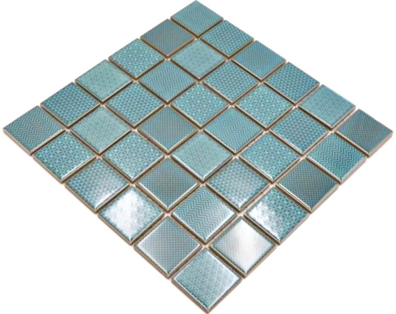 Piastrelle mosaico celadon verde BAD piscina backsplash cucina splashback MOS16-0602_f | 10 tappetini mosaico