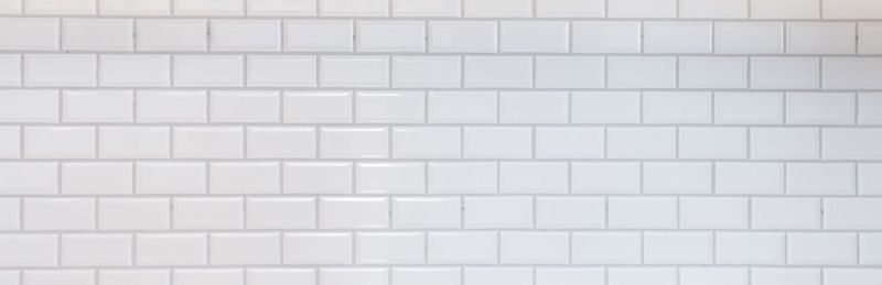 Metro Subway mosaico piastrelle ceramica BIANCO backsplash cucina muro MOS26M-0101_f | 10 mosaico tappetini